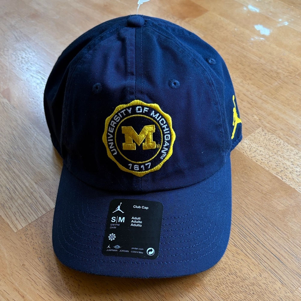 University of Michigan Wolverines,  Jordan, Club Adjustable Cap - Navy